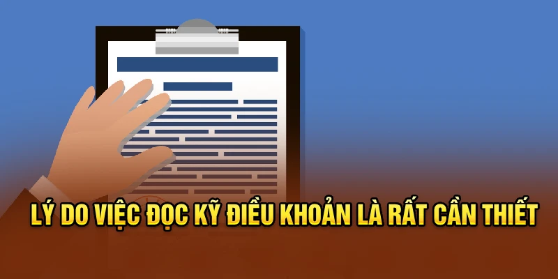 Lý do việc đọc kỹ điều khoản là rất cần thiết